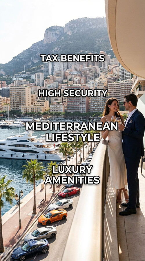What are the key advantages of Monaco residency?